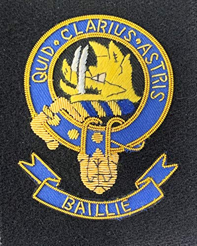 Baillie Scottish Clan Embroidered Blazer Crest