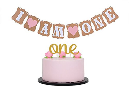 Glorious Year Baby First Birthday Decorations Banner"One"- Decoration & First Birthday-"I Am One"- Banner For Baby Girl for Baby Girl 1st Birthday Party Supply Glorious Year Baby First Birthday Decorations Banner"One"- Decoration & First Birthday-"I Am One"- Banner For Baby Girl for Baby Girl 1st Birthday Party Supply