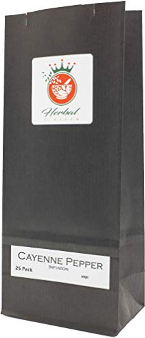 Cayenne Pepper Pure Herbal Infusion  25 Tea Bags - Unbleached