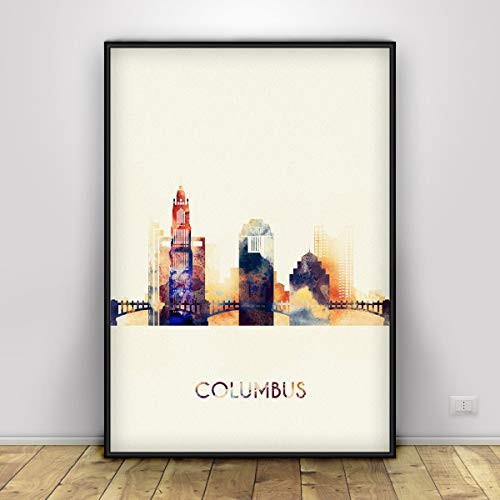Columbus poster  Ohio watercolor art print  Hometown  Living room decor Columbus city poster  Travel  Art gift  Home Decor  Typography art  Wall Decoration  Unframed print Columbus poster  Ohio watercolor art print  Hometown  Living room decor Columbus city poster  Travel  Art gift  Home Decor  Typography art  Wall Decoration  Unframed print