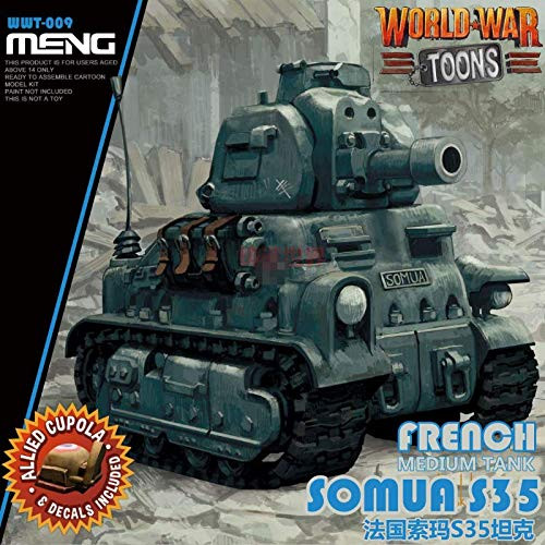 Meng Model WWT-009 Somua S35 French Medium Tank World War Toons  Q Edition