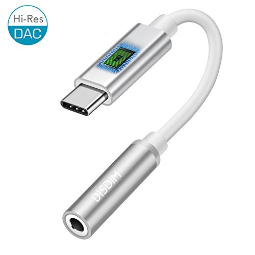 DISDIM Moto Z/HTC Type C to 3.5mm Headphone Aux Jack Adapter, USB Type C to 3.5mm Microphone Audio Connector Cable for Moto Z, HTC, Pixel 2/Pixel 2 XL, Xiaomi 6 and Other USB-C Devices-Silver DISDIM Moto Z/HTC Type C to 3.5mm Headphone Aux Jack Adapter, USB Type C to 3.5mm Microphone Audio Connector Cable for Moto Z, HTC, Pixel 2/Pixel 2 XL, Xiaomi 6 and Other USB-C Devices-Silver