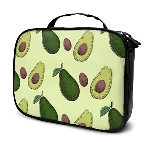 Avocado Fruit Makeup Bag Travel Cosmetic Bag Makeup Case Travel Makeup Train Case Cosmetic Case Organizer Boxes