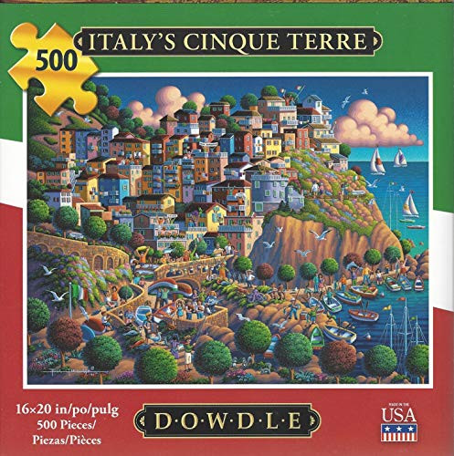 Dowdle Puzzle Italy Cinque Terre 500 Pieces 16 inch x 20 inch Finished