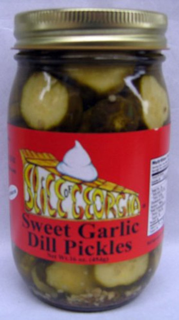All Natural Sweet Garlic Dill Pickles  16 oz jar