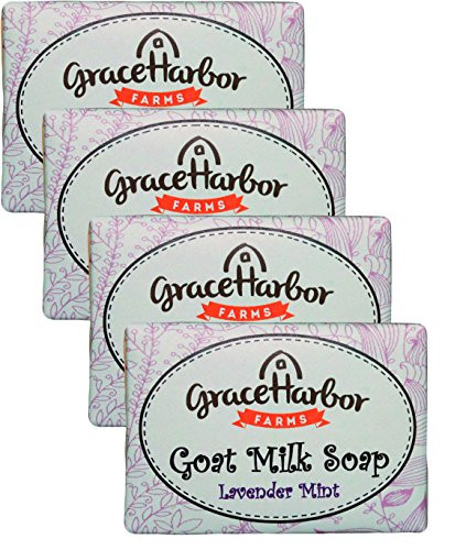 Goat Milk Soap  4-Four Ounce Bars  Lavender Mint