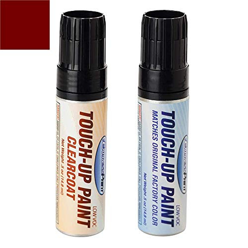 ExpressPaint Half-Ounce Jar - Automotive Touch-up Paint for Nissan Xterra - Lava Red Pearl EAF - Color  plus Clearcoat Package
