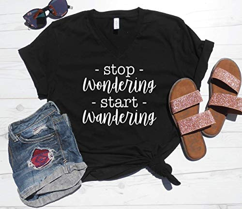 Cute Travel V-Neck Stop Wondering Start Wandering V-neck Adventure Shirt Explore Shirt Stop Wondering Shirt Start Wandering Shirt Mom Shirt Hiking V-Neck Cute Travel V-Neck Stop Wondering Start Wandering V-neck Adventure Shirt Explore Shirt Stop Wondering Shirt Start Wandering Shirt Mom Shirt Hiking V-Neck