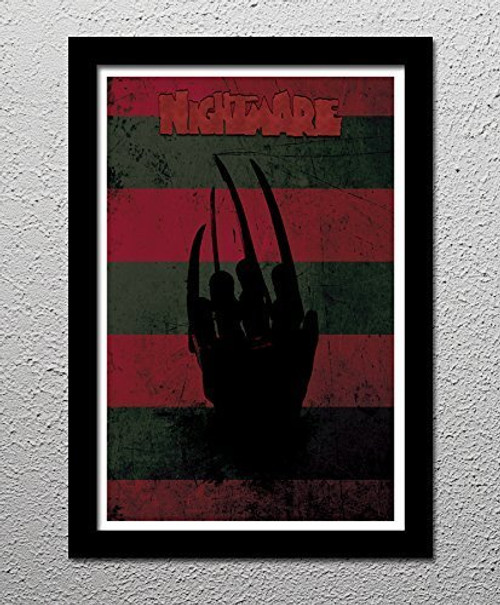 Nightmare on Elm Street - Freddy Krueger - Wes Craven - Robert Englund - Original Minimalist Art Poster Print Nightmare on Elm Street - Freddy Krueger - Wes Craven - Robert Englund - Original Minimalist Art Poster Print