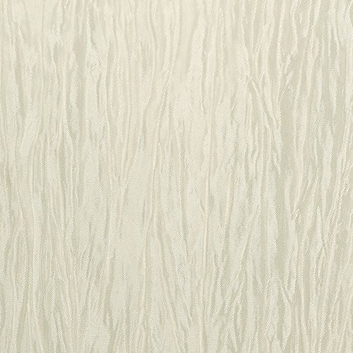 Ultimate Textile Crinkle Taffeta - Delano 45 x 45-Inch Square Tablecloth Ivory Cream