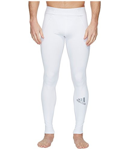 adidas Men s Alphaskin Sport Long Tights White Medium Tall