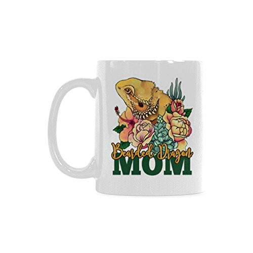 WECE Motivational Mug Coffee Mugs Bearded Dragon Mom Funny Coffee Tea Cup 11 ounce WECE Motivational Mug Coffee Mugs Bearded Dragon Mom Funny Coffee Tea Cup 11 ounce