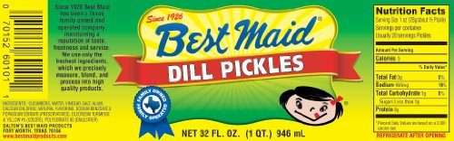 Best Maid Dill Pickles 32 oz Best Maid Dill Pickles 32 oz