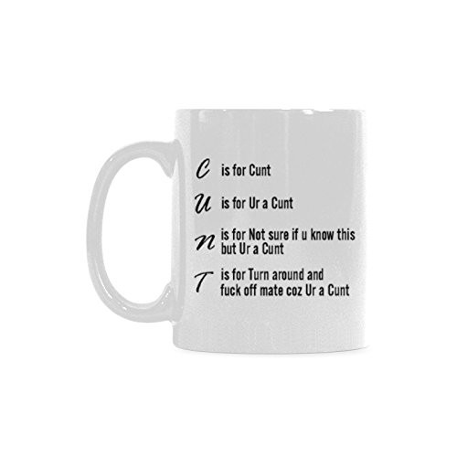 WECE Coffee Mugs Cunt Funny Coffee Tea Cup 11 ounce WECE Coffee Mugs Cunt Funny Coffee Tea Cup 11 ounce