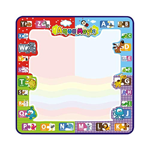 Gallity Kids Water Doodle Pad Mat Aqua Magic Mat Painting Doodle Board Coloring Mat Drawing Mat Writing Educational Toys Bring Magic Pens Travel Toys Gifts for Toddler Boy Girl