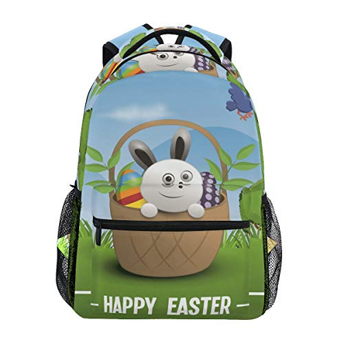 Brighter Happy Easter Backpack Students Shoulder Bags Travel Bag College School Backpacks for Men and Women