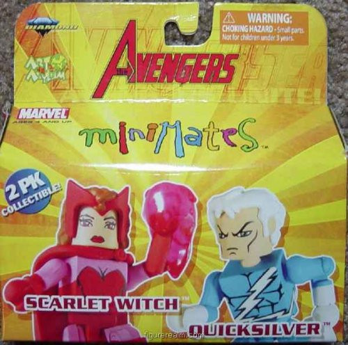 Marvel MiniMates Series 16 Avengers 2-Pack Scarlet Witch  and  Quicksilver