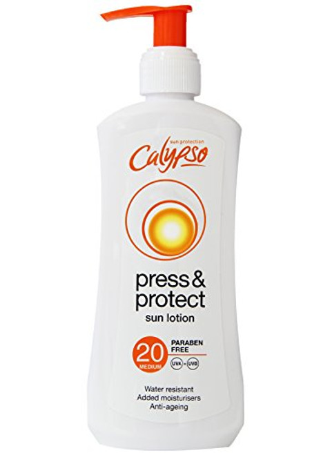 Calypso Press and Protect Sun Lotion SPF20 200ml Calypso Press and Protect Sun Lotion SPF20 200ml