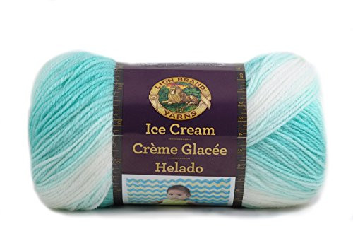 Lion Brand Yarn 923-208 Ice Cream Yarn, Mint