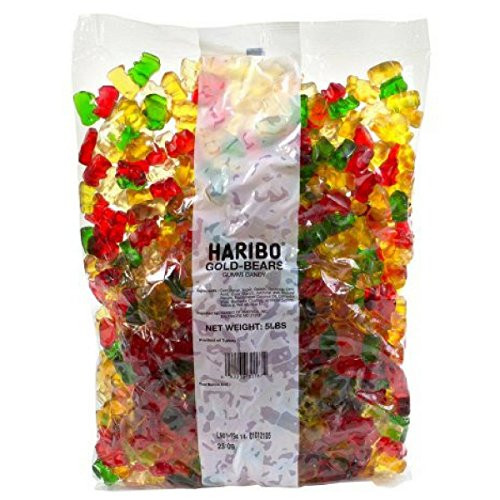 Haribo Gold-Bears Gummi Candy  5 Pound