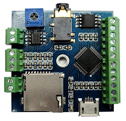 10 Buttons Triggered MP3 Player Board with 3W Amplifier and Terminal Block  v2
