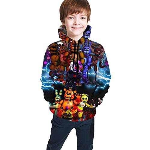 Five Nights at Freddy s Kids  Soft Hooded Pullover Sweatshirt Hoodie with Big Pocket for Boys Girls