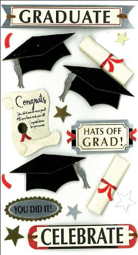 Jolee's Boutique Dimensional Stickers, Graduate Celebrate