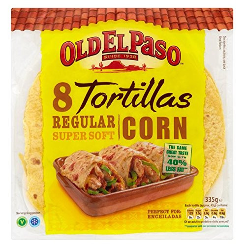 Old El Paso - 8 Tortillas - Regular Super Soft - Corn - 335g
