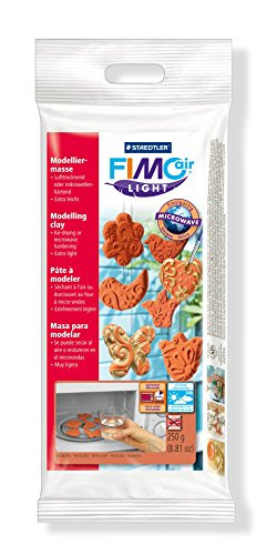 Staedtler Fimo Air Light 8131-76 Air Drying or Microwave Hardening Modelling Clay 250g - Terracotta