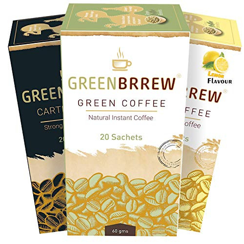 Greenbrrew Healthy 100 percent Natural Instant Green Coffee Lemon Instant Coffee and Strong Carte Blanche Each Pack 60g Pack of 3 Greenbrrew Healthy 100 percent Natural Instant Green Coffee Lemon Instant Coffee and Strong Carte Blanche Each Pack 60g Pack of 3