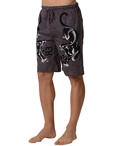 Ed Hardy Men s Panther Lounge Shorts - Black Rock Desert - Medium