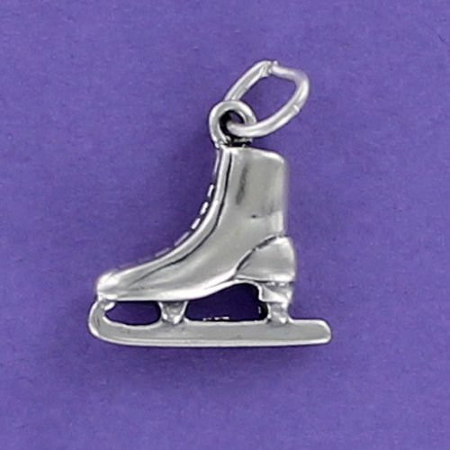 Ice Skate Charm Sterling Silver 925 for Bracelet Love Skating Rink Olympics Boot Jewelry Making Supply  Pendant  Charms  Bracelet  DIY Crafting by Wholesale Charms