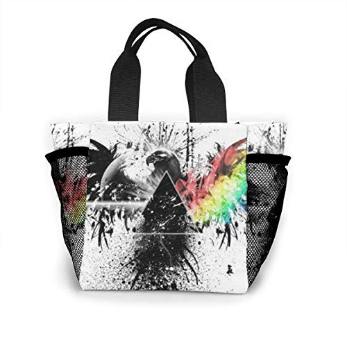 Vbcdgfg Tote Lunch Bag Abstract Bird Print Large Cooler Bag Container Thermal Cooler Pack Picnic Bag for Women and Men Travel Office Beach