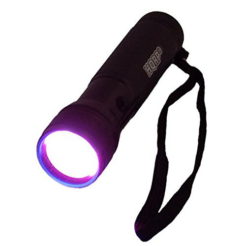 HQRP 12 LED Flashlight 365 nm Wavelength for Leaks Checking Plus Sun Meter HQRP 12 LED Flashlight 365 nm Wavelength for Leaks Checking Plus Sun Meter
