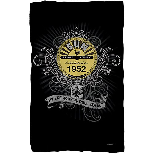 Sun - Rockin Scrolls Fleece Blanket 35 x 57in