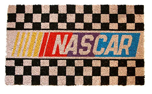 Pyramid America Sports Nascar Logo Checkerboard Coir Doormat - 29 inch x 17 inch Indoor Outdoor Entry Mat with Non-Skid PVC Back - Durable and Easy to Clean Pyramid America Sports Nascar Logo Checkerboard Coir Doormat - 29 inch x 17 inch Indoor Outdoor Entry Mat with Non-Skid PVC Back - Durable and Easy to Clean