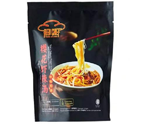 Red Chef Spicy Sakura Prawn Soup Rice Vermicelli And Noodles 115g - Is the first instant noodles that has a combination of both Noodles and Rice Vermicelli.