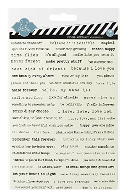 Heidi Swapp Vintage Word Jumbles Sticker Heidi Swapp Vintage Word Jumbles Sticker