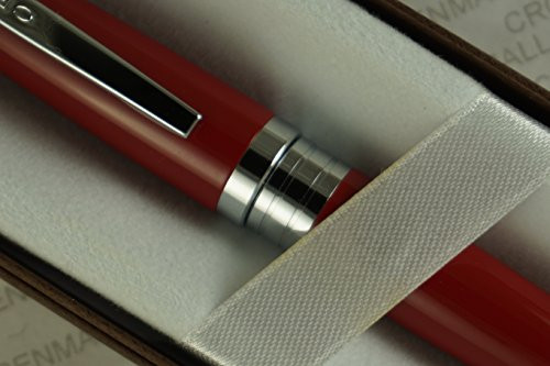 Cross Cardinal Red Lacquer with Cross signature pronounced mid Band 0.7mm pencil in Cross gift Box