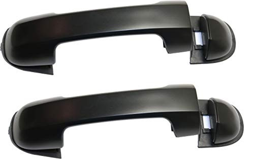 Exterior Door Handle Compatible with FORD TRANSIT CONNECT 2010-2013 Front Door Handle Right Side and Left Side Outside Primed Black   Rear Back Door