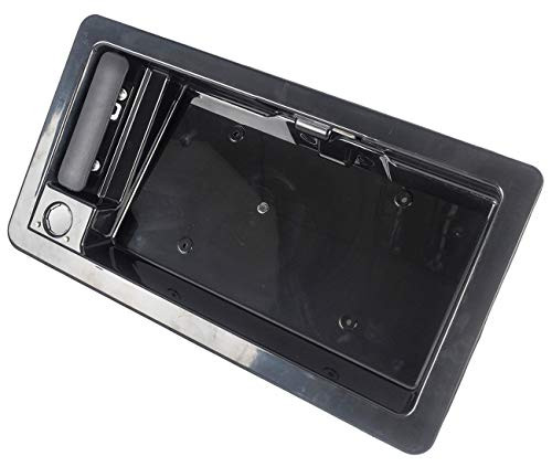 KARPAL Rear Cargo Door Handle  plus License Plate Tag Bracket Compatible With Ford Van E150 E250 E350