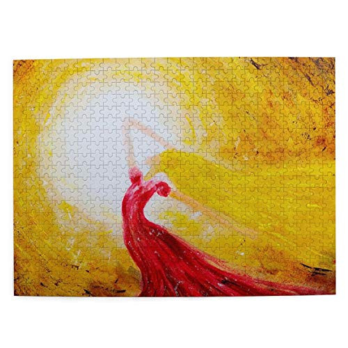 Dancing in The Sun Print Jigsaw Puzzles for Adults 500 Pieces Kids Large Puzzle Game Decompression Toys