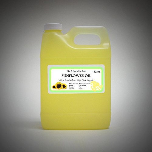 Refined Sunflower OIL High Oleic Organic 100 percent Pure 32 Oz   1 Quart