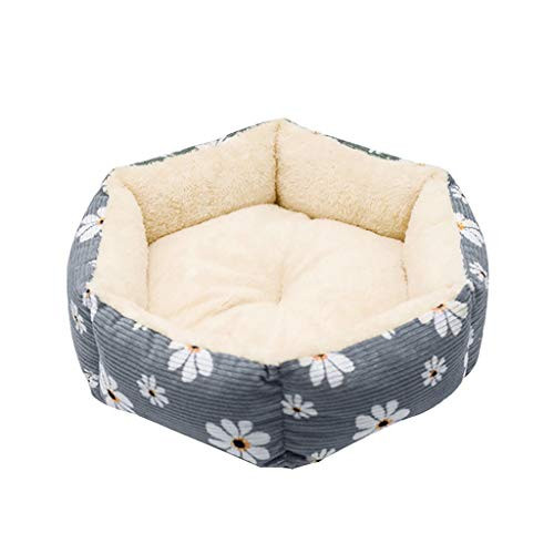 BXzhiri Round Donut Cat and Dog Cushion Bed  Cute Pet Dog Cat Bed Puppy Cushion House Pet Soft Warm Kennel Dog Mat Blanket for Dogs  and  Cats - Multiple Styles  Sizes  Colors