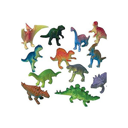 Amscan Dashing Prehistoric/Dinosaur Figures Birthday Party Favors, Assorted sizes, Multicolored