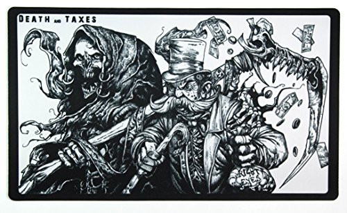 Inked Playmats Death and Taxes Playmat Inked Gaming TCG Game Mat for Cards 13 plus Inked Playmats Death and Taxes Playmat Inked Gaming TCG Game Mat for Cards 13 plus