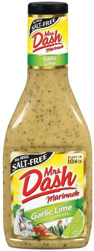 Mrs Dash  Marinade Garlic Lime  12-Ounce Jars  Pack of 6