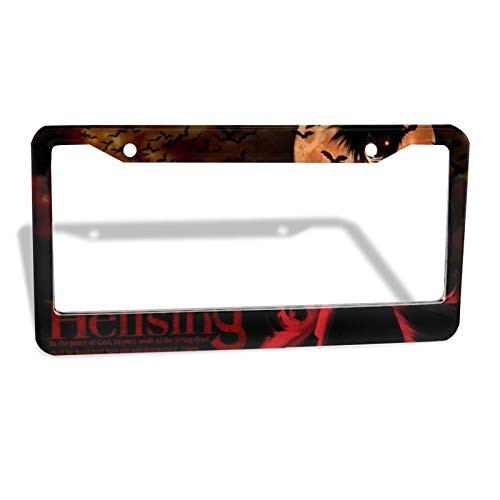 Yang2019 Custom Anime Hellsing Ultimate Aluminum License Plate Covers for Car Decoration