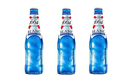 KRONENBOURG BLANC Non-Alcohol  Alcohol Free Beer  Carbonated Soft Drink  Great Taste - 330ml x 3