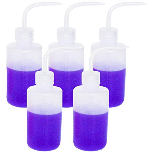 Safety Wash Bottle Squeeze Bottle Narrow Mouth Plastic 250ml 8oz 5 Bottle Safety Wash Bottle Squeeze Bottle Narrow Mouth Plastic 250ml 8oz 5 Bottle